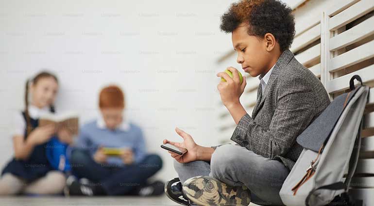 Monitor what your children are doing on their phones